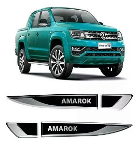 Adesivo Aplique Cromado Resinado Vw Amarok High Quality