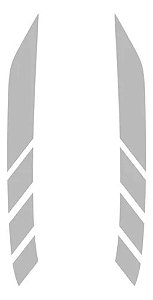 Adesivo Aplique Lateral Capo Frontier Attack 2022/2024 Cinza