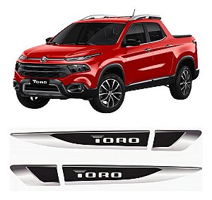 Adesivo Aplique Lateral Toro 2020 21 22 23 Emblema Resinado