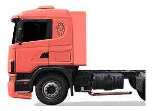 Adesivo Brasão Scania 113 124 2006  Lateral Grafite Genérico