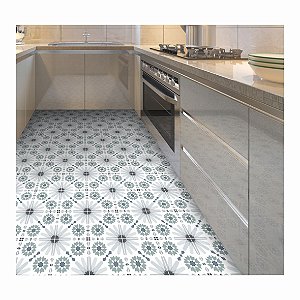 Adesivo Para Piso Antiderrapante Lavável Ladrilho Mediterrâneo