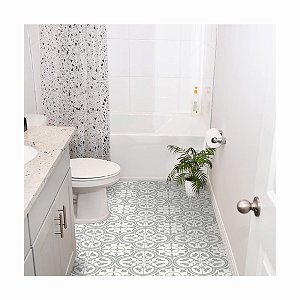 Adesivo Para Piso Antiderrapante Lavável Ladrilho Indiano