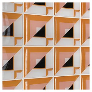 Pastilha Adesiva Ilusão 3 D Kit 4 Placas Adesivo 3M