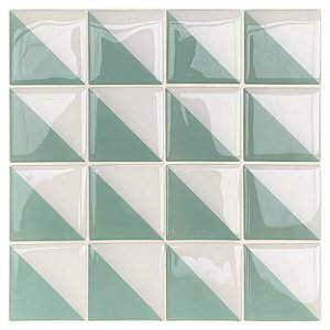 Pastilha Adesiva Geométrica Triângulo Kit 4 Placas Adesivo 3M