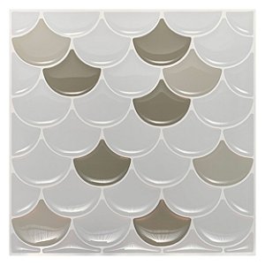 Pastilha Adesiva Escamas Kit 4 Placas Adesivo 3M