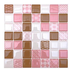 Pastilha Adesiva Marrom Candy Kit 4 Placas Adesivo 3M