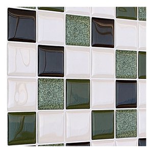 Pastilha Adesiva Verde Grama Kit 4 Placas Adesivo 3M