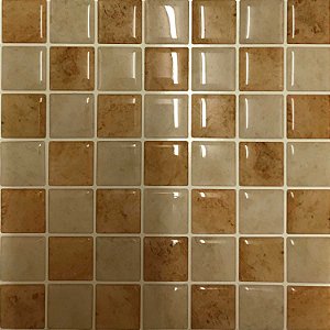 Pastilha Adesiva Resinada Granito Bege Kit 4 Placas 3 M
