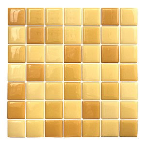 Pastilha Adesiva Quadrada Tons de Amarelo Kit 4 Placas 3M