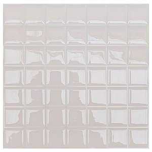 Pastilha Adesiva Quadradinha Branca Kit 4 Placas 3M