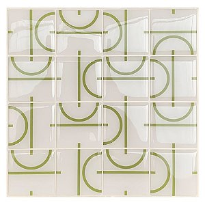 Pastilha Adesiva Resinada Decorada Flores Kit 4 Placas Adesivo 3 M