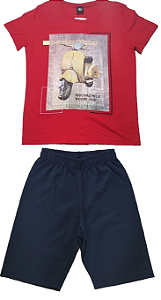 Conjunto shorts/Regata   juvenil menino  Tam 14