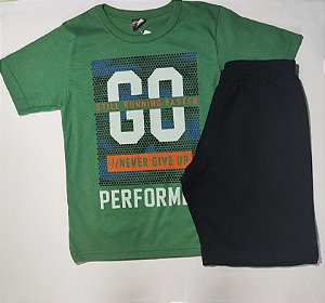 Conjunto verão menino shorts e camisa Tam 6