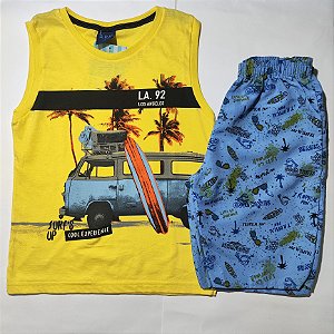 Conjunto verão menino Regata/shorts  Tam 8