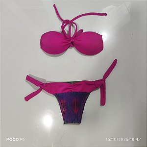 Biquíni Juvenil Rosa Chiclete para Meninas