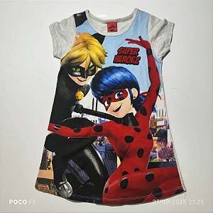 Vestido Disney Cinza Tam 4 para Bebê