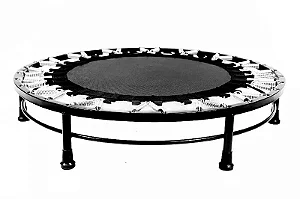 Mini Trampolim/Jump 32 moldas até 140 kg com capa - Preto