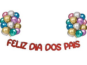 Faixa decorativa feliz dia dos pais eva