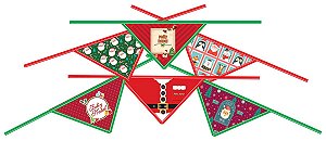 Bandana sublimada pet Natal cetim 20 unidades