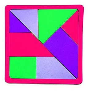 Jogo quebra-cabeça tangram eva
