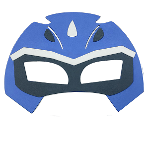 Máscara fantasia Power Rangers AZUL e.v.a  1 unidade.