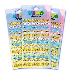 Adesivo Piercing Pet Cão gato 3 Cartelas Banho E Tosa C14