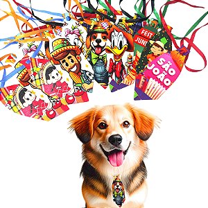 30 Gravatinhas  Festa Junina Pet Shop Cão e Gato Banho e Tosa Tamanho G