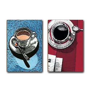 Kit 02 Quadros Decoração Placa MDF 3mm A4 Área Gourmet