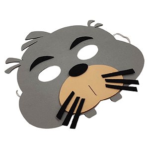 Kit 05 Máscaras Fantasia Infantil Animais da Floresta Castor