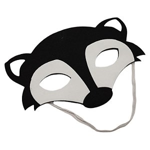 Kit 05 Máscaras Fantasia Infantil Animais da Floresta Gambá