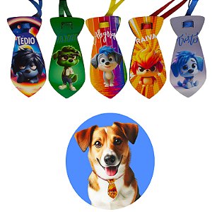 20 Gravatinha EVA Pet Cão e Gato Personagens DivertidaMimo P