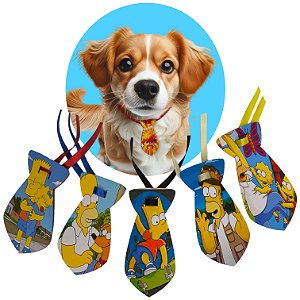 Kit com 30 Gravatinhas P EVA Personagens TV Pet Cães e Gatos