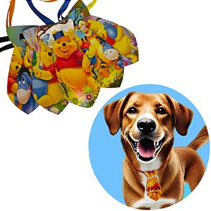 Kit 20 Gravatinhas G Pet EVA Ursinho Personagens Cão e Gato