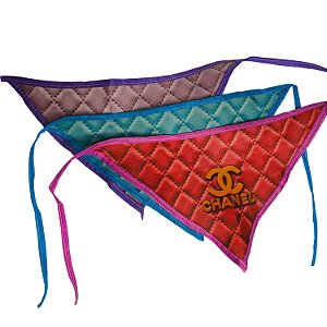 Kit Bandanas P ou G Pet Personalizadas Acessórios Cachorro e Gato