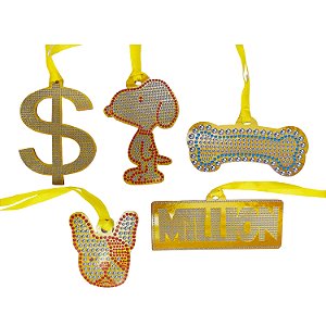 Kit Gravatinhas Medalhão Personagens Plaquinha Pet Cão e Gato