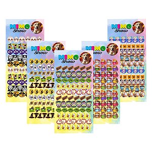 330 Adesivos Femea Pet Sticker Piercings Cães Banho Tosa