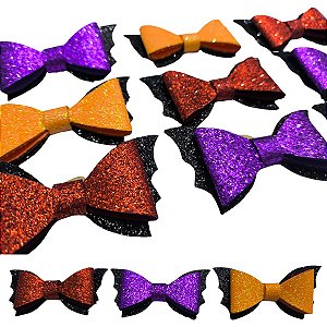 Kit 20 laço lacinhos Asa de Morceguinho G pet cães gatos
