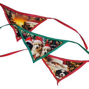 10 bandanas G NATAL 3 Pet shop Banho e Tosa Cão e gato