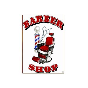 Placa MDF Barber Shop Decoração Parede Pronta Instalar BR27