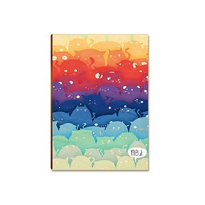 Placa MDF Arte Digital Gatinhos Coloridos Decorativa DC8