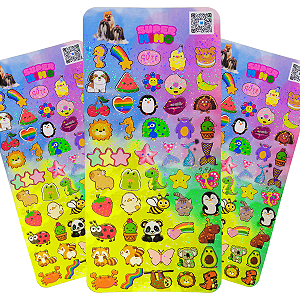 Adesivo Pet 3D Aplique Sticker Pet Banho  Super Cola 50 Und