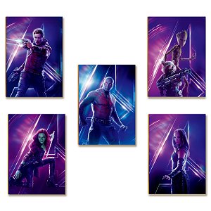 Kit 5 Placas MDF Geek Cultura Pop Parede Gamer A4 Moderna