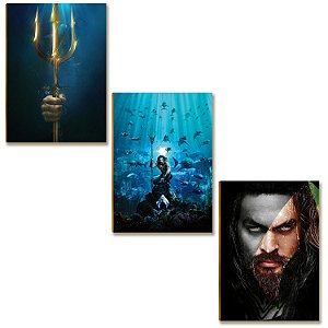 Kit 3 Placas MDF Geek Cultura Pop Presente Criativo Parede