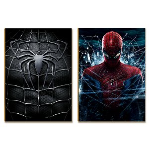 Kit 2 Placas MDF Geek Parede Moderna Sala Escritório A4 Sala