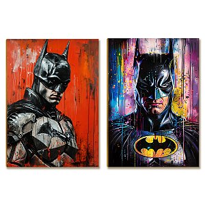 Kit 2 Placas MDF Geek Gamer 22x28,7 cm Decoração Parede Sala