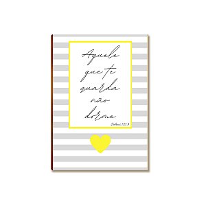 Placa MDF Versículo Fé Proteção Esperança Parede Moderna A4