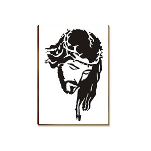 Placa MDF Religiosa Cristo Luz e Esperança Parede Moderna A4