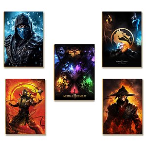 Kit 5 Placas MDF Luta Urbana Street Combate Parede Moderna