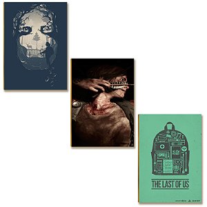 Kit 3 Placas MDF Sobrevivência Urbana Game Parede Moderna