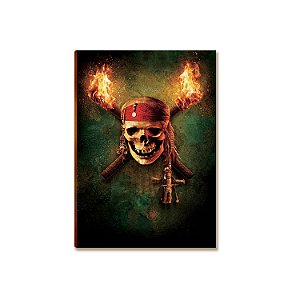Placa MDF Aventura Pirata Oceano Vintage Parede Moderna A4